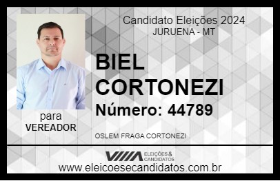 Candidato BIEL CORTONEZI 2024 - JURUENA - Eleições