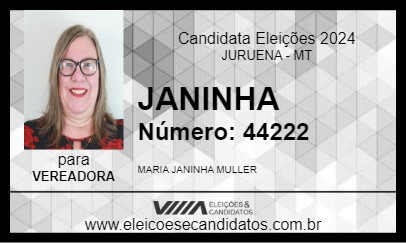 Candidato JANINHA 2024 - JURUENA - Eleições