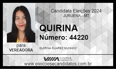 Candidato QUIRINA 2024 - JURUENA - Eleições