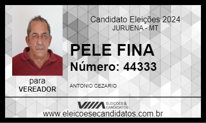 Candidato PELE FINA 2024 - JURUENA - Eleições