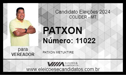 Candidato PATXON 2024 - COLÍDER - Eleições