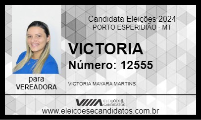 Candidato VICTORIA 2024 - PORTO ESPERIDIÃO - Eleições