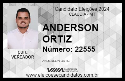 Candidato ANDERSON ORTIZ 2024 - CLÁUDIA - Eleições