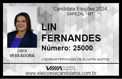 Candidato LIN FERNANDES 2024 - SAPEZAL - Eleições