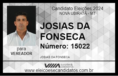 Candidato JOSIAS DA FONSECA 2024 - NOVA UBIRATÃ - Eleições