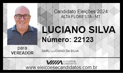 Candidato LUCIANO SILVA 2024 - ALTA FLORESTA - Eleições