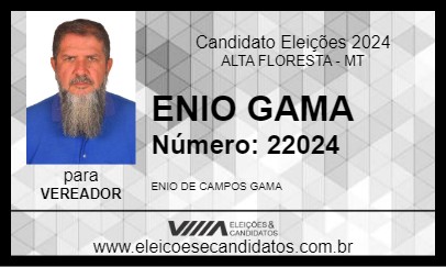 Candidato ENIO GAMA 2024 - ALTA FLORESTA - Eleições