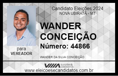 Candidato WANDER CONCEIÇÃO 2024 - NOVA UBIRATÃ - Eleições