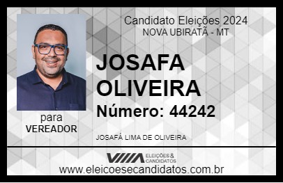 Candidato JOSAFA OLIVEIRA 2024 - NOVA UBIRATÃ - Eleições