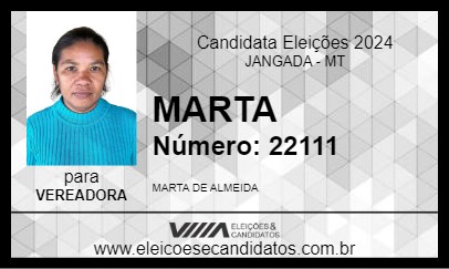 Candidato MARTA 2024 - JANGADA - Eleições