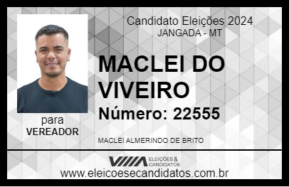 Candidato MACLEI DO VIVEIRO 2024 - JANGADA - Eleições