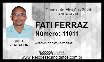 Candidato FATI FERRAZ 2024 - JANGADA - Eleições