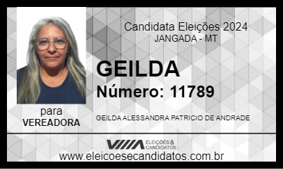 Candidato GEILDA 2024 - JANGADA - Eleições