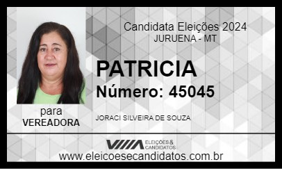 Candidato PATRICIA 2024 - JURUENA - Eleições