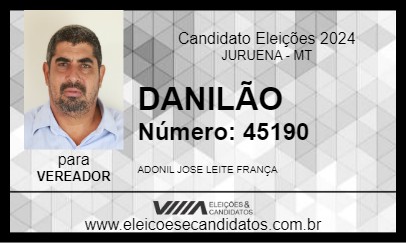 Candidato DANILÃO 2024 - JURUENA - Eleições