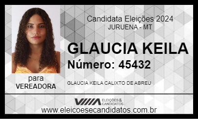 Candidato GLAUCIA KEILA 2024 - JURUENA - Eleições