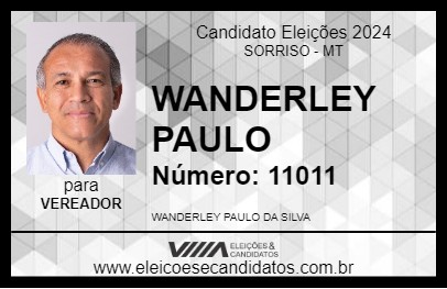 Candidato WANDERLEY PAULO 2024 - SORRISO - Eleições