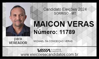 Candidato MAICON VERAS 2024 - SORRISO - Eleições