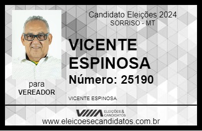 Candidato CABO ESPINOSA 2024 - SORRISO - Eleições