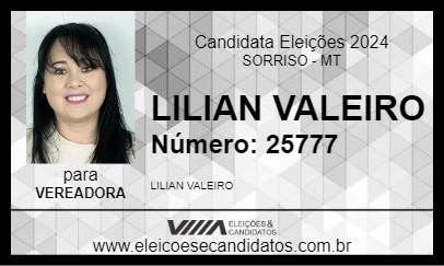 Candidato LILIAN VALÉRIO 2024 - SORRISO - Eleições