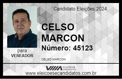 Candidato CELSO MARCON 2024 - SORRISO - Eleições