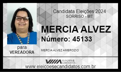 Candidato MERCIA ALVES 2024 - SORRISO - Eleições