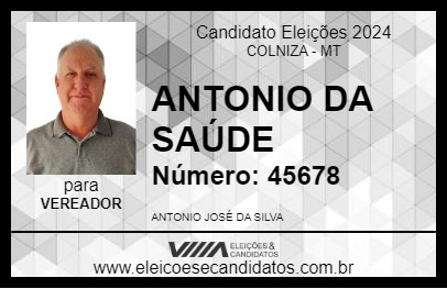 Candidato ANTONIO  DA SAÚDE 2024 - COLNIZA - Eleições