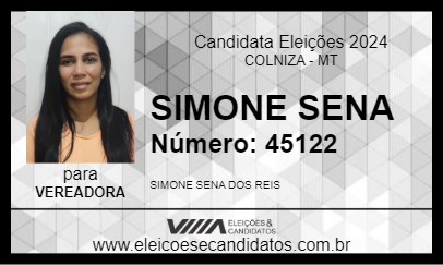 Candidato SIMONE SENA 2024 - COLNIZA - Eleições