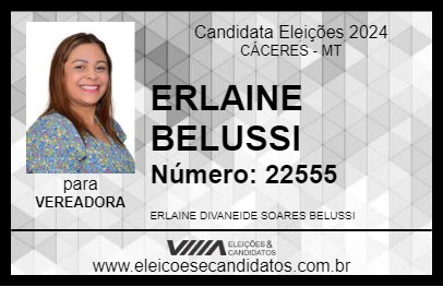 Candidato ELAINE BELUSSI 2024 - CÁCERES - Eleições