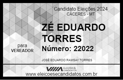 Candidato ZÉ EDUARDO TORRES 2024 - CÁCERES - Eleições