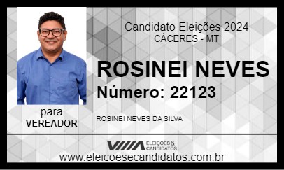 Candidato ROSINEI NEVES 2024 - CÁCERES - Eleições