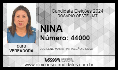 Candidato NINA 2024 - ROSÁRIO OESTE - Eleições