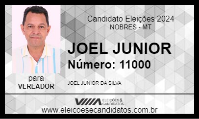 Candidato JOEL JUNIOR 2024 - NOBRES - Eleições