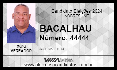 Candidato BACALHAU 2024 - NOBRES - Eleições