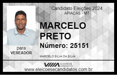 Candidato MARCELO PRETO 2024 - APIACÁS - Eleições