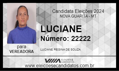 Candidato LUCIANE 2024 - NOVA GUARITA - Eleições