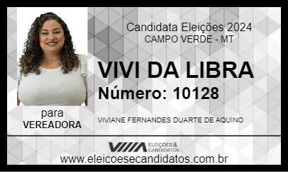 Candidato VIVI DA LIBRAS 2024 - CAMPO VERDE - Eleições