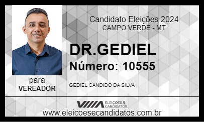 Candidato DR.GEDIEL 2024 - CAMPO VERDE - Eleições