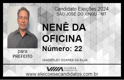 Candidato NENÊ DA OFICINA 2024 - SÃO JOSÉ DO XINGU - Eleições