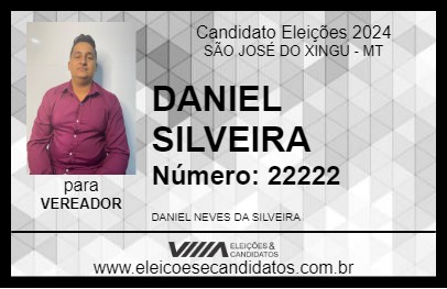 Candidato DANIEL SILVEIRA 2024 - SÃO JOSÉ DO XINGU - Eleições