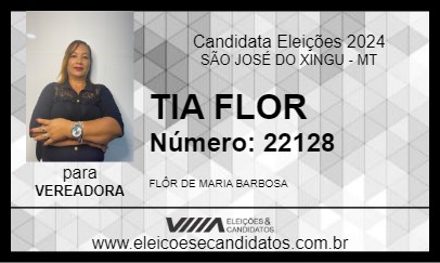 Candidato TIA FLOR 2024 - SÃO JOSÉ DO XINGU - Eleições