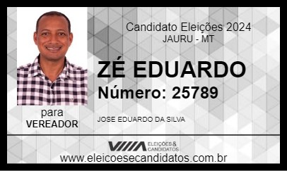 Candidato ZÉ EDUARDO 2024 - JAURU - Eleições