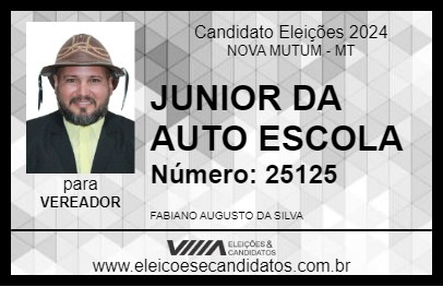 Candidato JUNIOR DA AUTO ESCOLA 2024 - NOVA MUTUM - Eleições