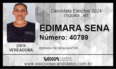 Candidato EDIMARA SENA 2024 - ITIQUIRA - Eleições