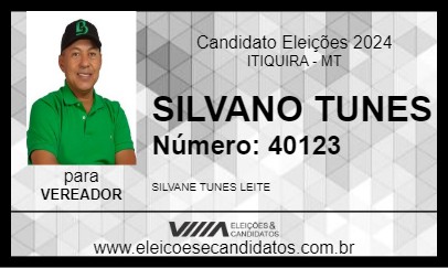 Candidato SILVANO TUNES 2024 - ITIQUIRA - Eleições