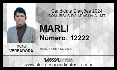 Candidato MARLI 2024 - BOM JESUS DO ARAGUAIA - Eleições