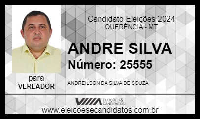 Candidato ANDRE SILVA 2024 - QUERÊNCIA - Eleições