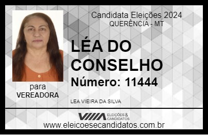 Candidato LÉA DO CONSELHO 2024 - QUERÊNCIA - Eleições