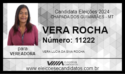 Candidato VERA ROCHA 2024 - CHAPADA DOS GUIMARÃES - Eleições