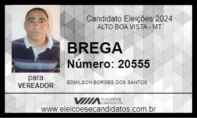 Candidato BREGA 2024 - ALTO BOA VISTA - Eleições